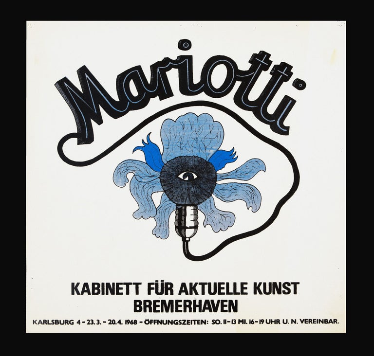 Item ID: 10017 Poster: Mariotti, Kabinett für aktuelle Kunst Bremerhaven (23 March-20 April...