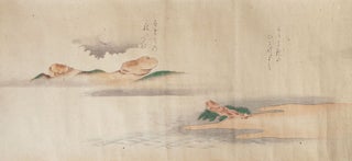 A most unusual erotic scroll, on paper, with nine finely painted scenes, in rich pigments.