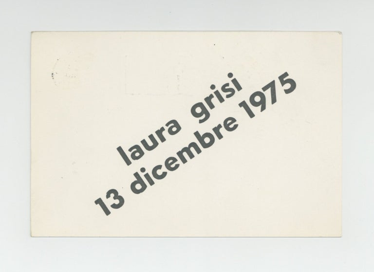Item ID: 10121 Exhibition postcard: laura grisi (opens 13 December 1975). Laura GRISI