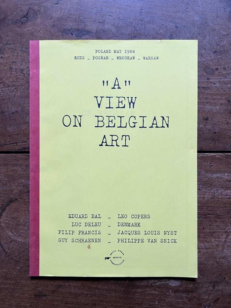 Item ID: 10128 ”A” View on Belgian Art. Guy SCHRAENEN