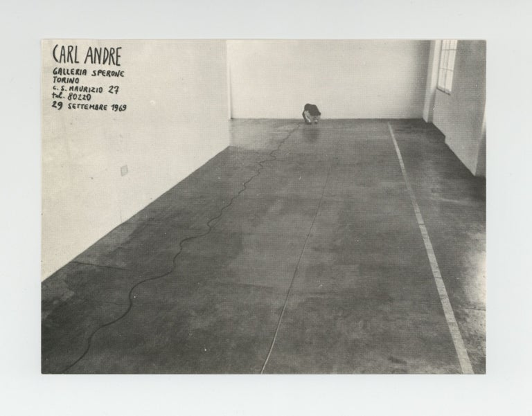 Item ID: 10149 Exhibition card: Carl Andre (opens 29 September 1969). Carl ANDRE