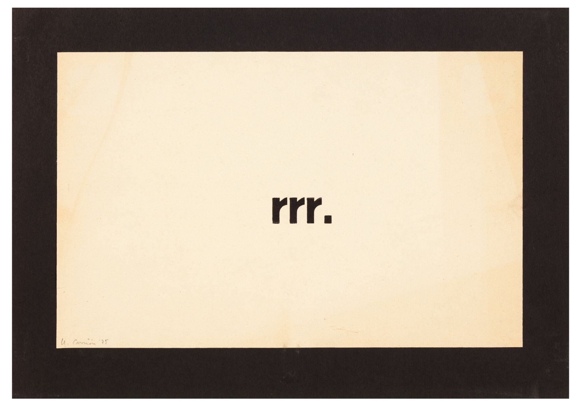 rrr | Ulises CARRIÓN