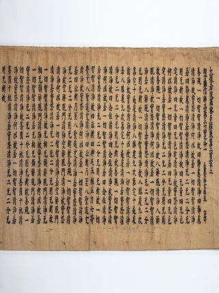 Block-printed scroll of Vol. 262 of the Sutra of Perfection of Wisdom or Mahaprajnaparamitasutra, SUTRA OF PERFECTION OF WISDOM.