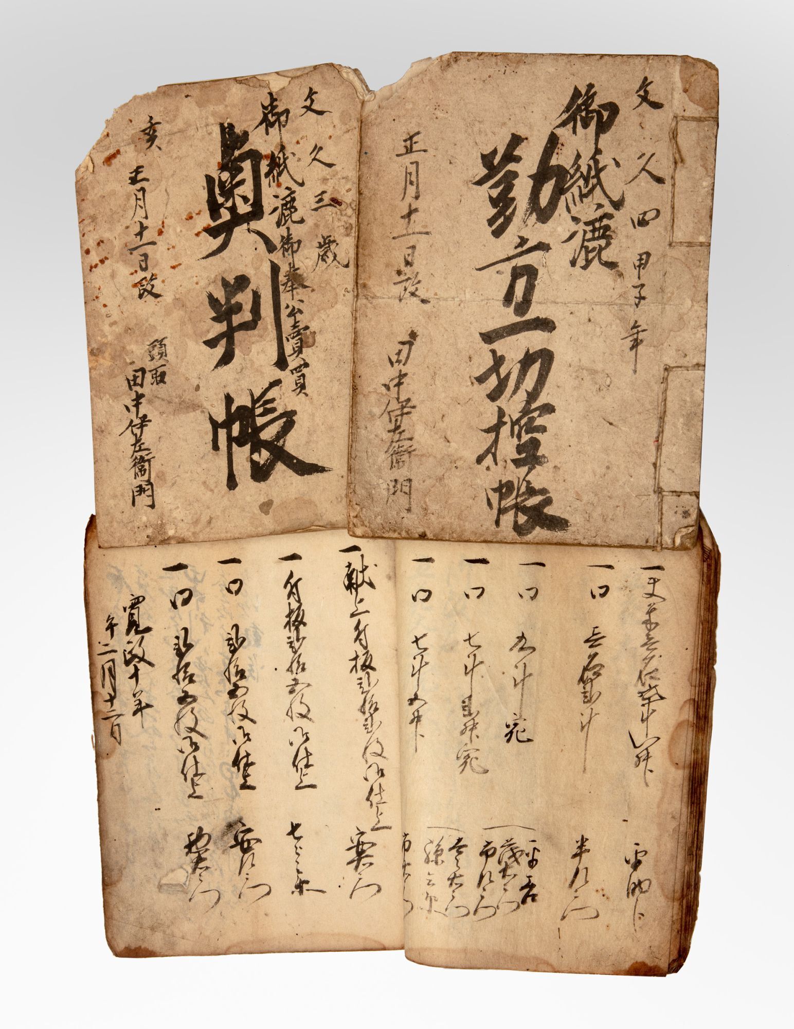 Raiki Numata  Manuscript on paper, entitled on upper wrapper: “1864. On kami