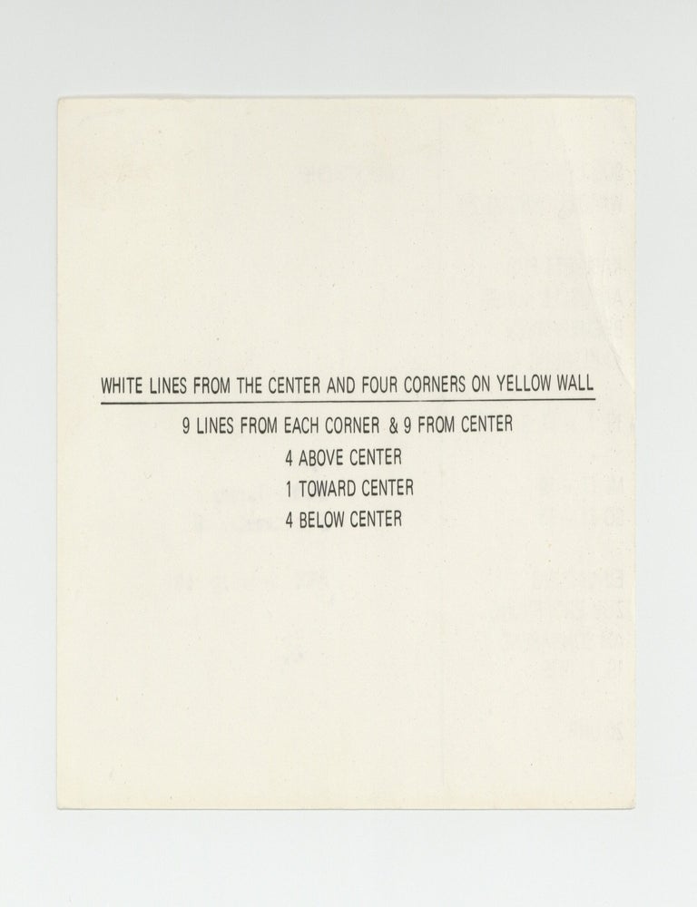 Item ID: 11293 Exhibition postcard: Sol LeWitt: Wandzeichnung (19 July-17 August 1975). Sol LEWITT