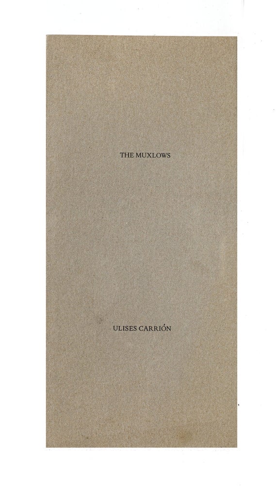 Item ID: 11417 The Muxlows. Ulises CARRIÓN
