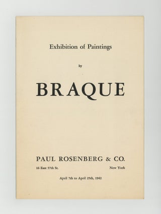 Exhibition of Paintings by Braque (7-25 April 1942