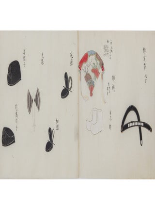 Illustrated handscroll on paper, entitled in manuscript on outside &ldquo;Shōjiku (?) no mo. Yamana nushi&rdquo; 奨竺之模. 山名 主 [&ldquo;Copy of Shōjiku. Head of the Yamana Clan&rdquo;].