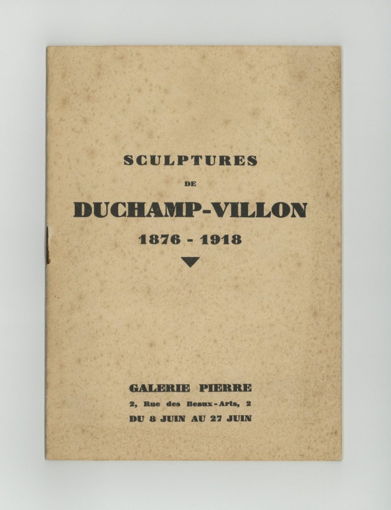 Item ID: 11475 Sculptures de Duchamp-Villon, 1876-1918 (8-27 June [1931]). Raymond DUCHAMP-VILLON.