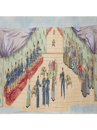 Two long & vividly illustrated scrolls providing a Japanese account of the decisive February-April 1854 American expedition, during which the two sides continued to familiarize themselves with each other through gift-giving and entertaining.
