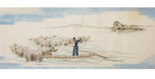 Two long & vividly illustrated scrolls providing a Japanese account of the decisive February-April 1854 American expedition, during which the two sides continued to familiarize themselves with each other through gift-giving and entertaining.