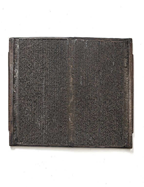 Item ID: 11527 Fine, long woodblock, carved with text on both sides, of leaves 5-8 of Vol. 6 of Gikei ki 義經記 [Chronicle of Yoshitsune]. Japanese WOODBLOCK.