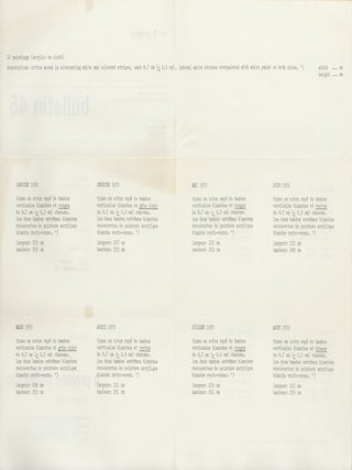 bulletin 45: interruption, a private collector, (brussels/belgium), presents the list of the...