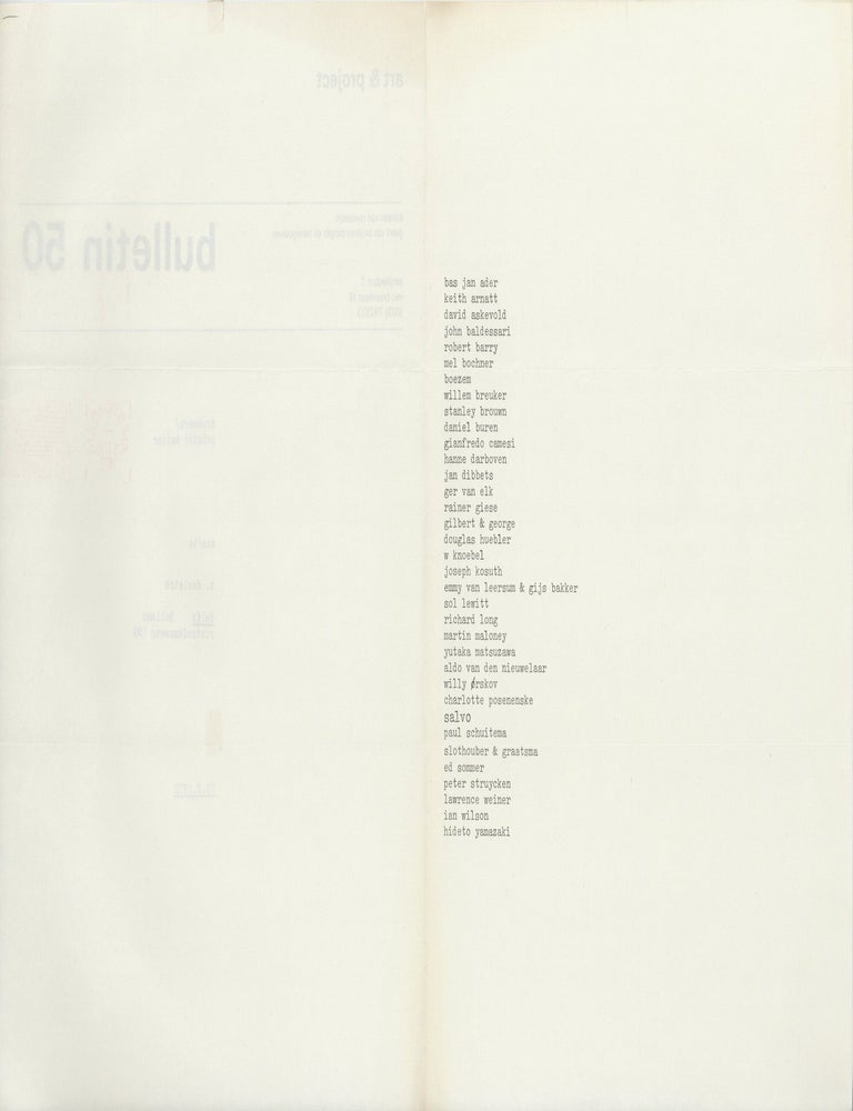 Item ID: 11541 bulletin 50 (25 February 1972). SALVO