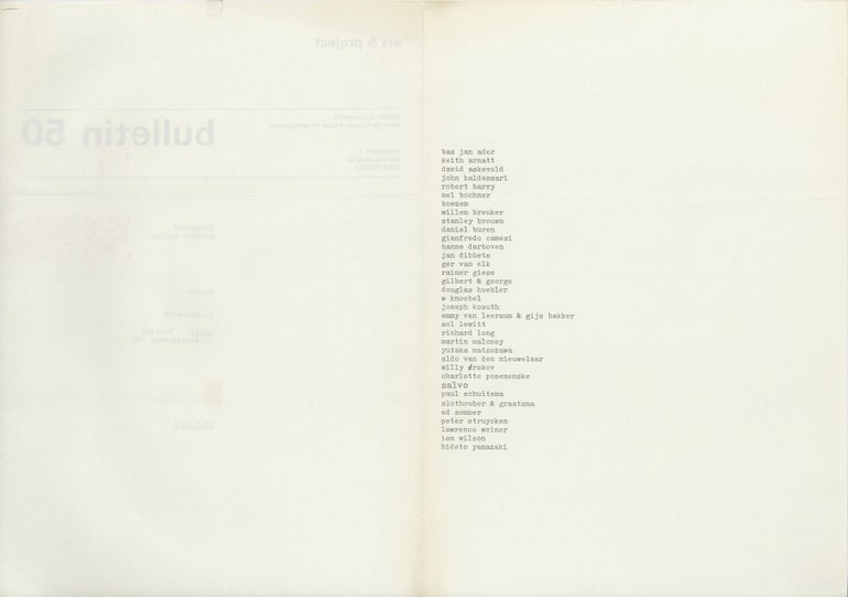 Item ID: 11541 bulletin 50 (25 February 1972). SALVO