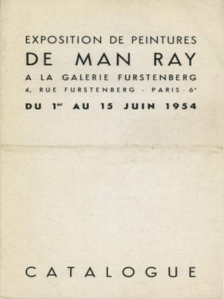 Exposition de Peintures de Man Ray&hellip; (1-15 June 1954