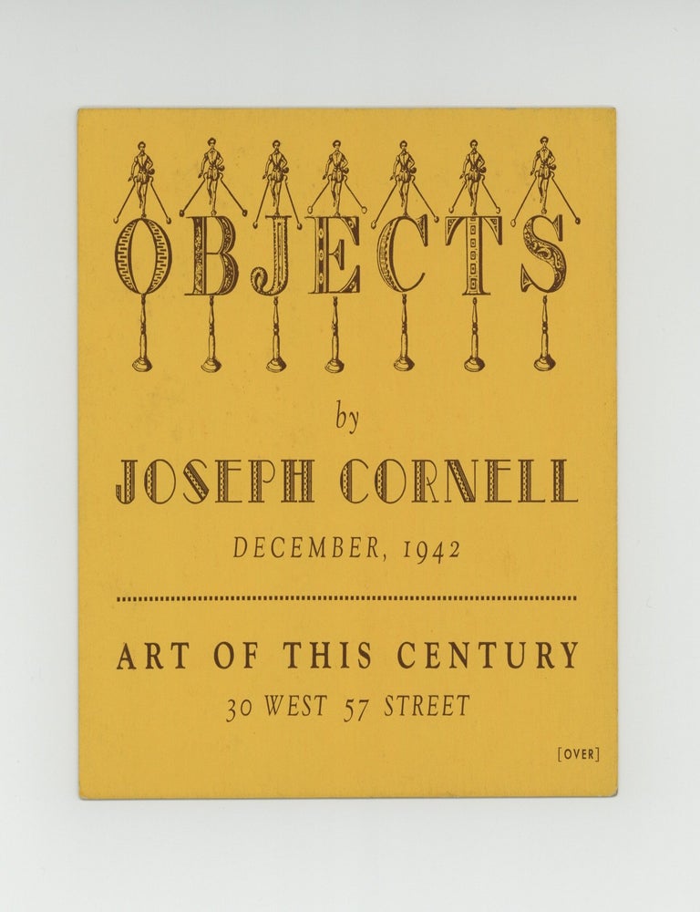 Item ID: 11575 Card: Marcel Duchamp: Box-Valise&hellip;Laurence Vail: Bottles, Objects by Joseph Cornell (December 1942). gallery ART OF THIS CENTURY.