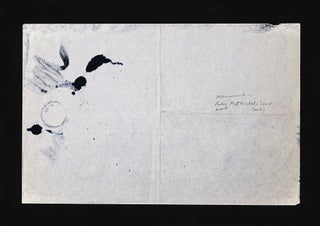 The manuscript plan for LeWitt’s Wall Drawing #445: Asymmetrical pyramid with color ink washes superimposed.