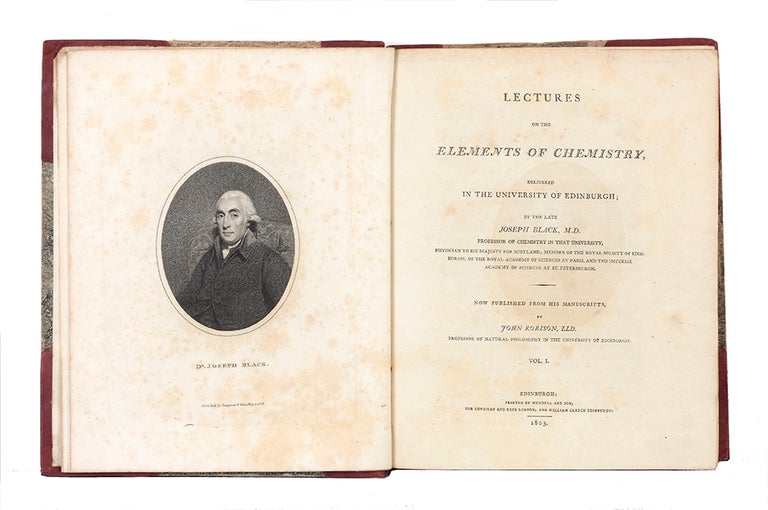 Item ID: 2887 Lectures on the Elements of Chemistry, delivered in the University of Edinburgh...Now published from his Manuscripts by John Robison. Joseph BLACK.