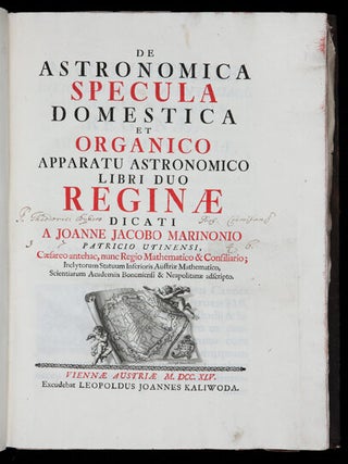 De Astronomica Specula Domestica et Organico Apparatu Astronomico Libri Duo.