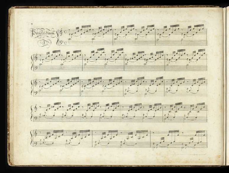 Item ID: 3428 Vingt-Quatre Préludes et Fugues dans tous les tons et demi-tons du mode majeur, et mineur. Pour le Clavecin ou Piano-Forté...1re Suite. Johann Sebastian BACH.