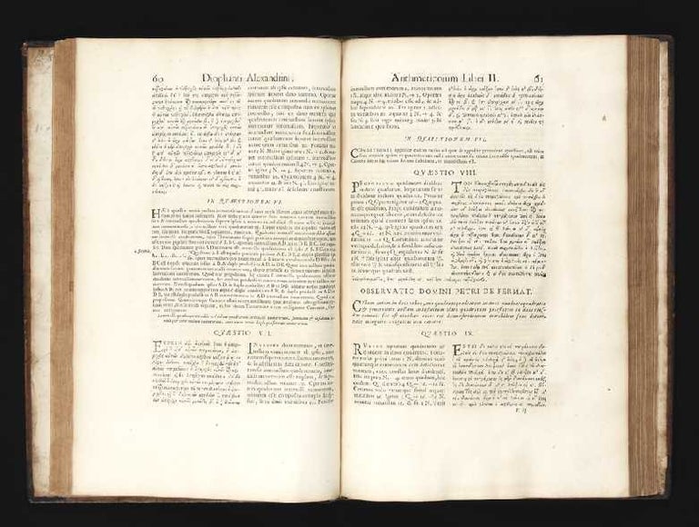 Item ID: 3548 Arithmeticorum Libri Sex, et De Numeris multangulis Liber Unus. of Alexandria DIOPHANTUS.