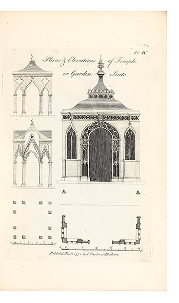 Item ID: 5917 The Carpenter’s Treasure; a Collection of Designs for Temples, with their Plans,...