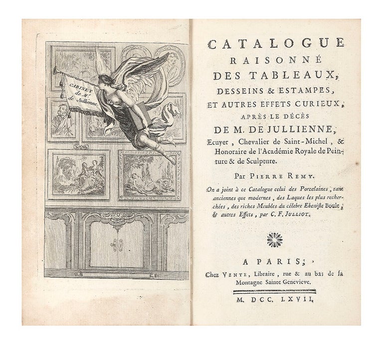 Item ID: 6031 Catalogue raisonné des Tableaux, Desseins & Estampes, et autres Effets curieux,...