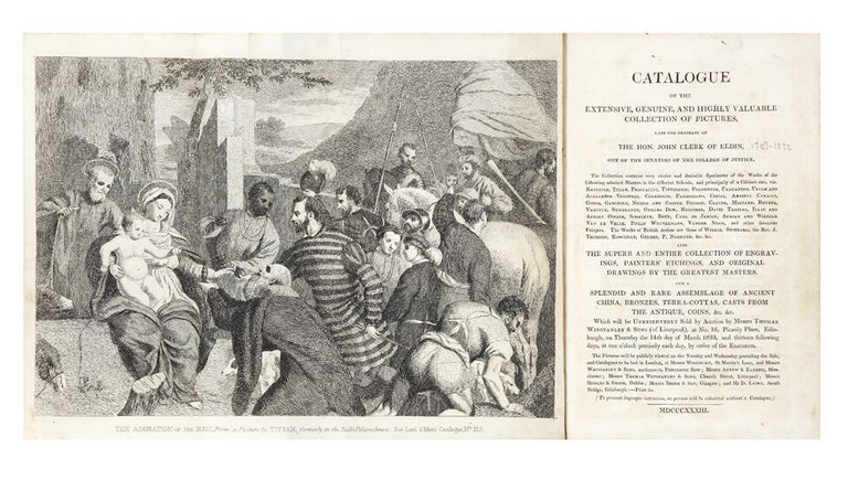 Item ID: 6044 Catalogue of the Extensive, Genuine, and highly Valuable Collection of Pictures,...