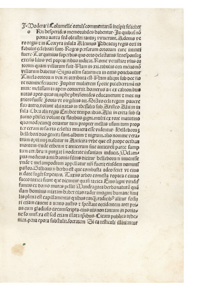 Item ID: 6356 Hortuli Commentarium, sive In de Rustica Lib. X. Commentum. Lucius Junius Moderatus...