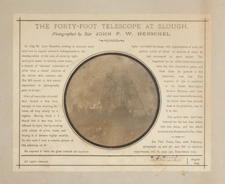 The Forty-Foot Telescope at Slough. Photographed by Sir John F.W. Herschel [photographed 9 September 1839; this print made in] August 1890.