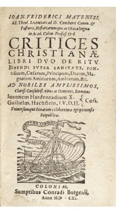 Itinera Sex a diversis Saxoniæ Ducibus et Electoribus, diversis temporibus in Italiam omnia, tria etiam in Palaestinam…facta, vna cum brevi Narratione, quæ ibi relatu digna viderint, & quæ inde domum secum reportarint. Additis iis, quæ etiamnum Hierosolymis præsertim, Romæ & Wittenbergæ ab advenis observari maxime merentur.