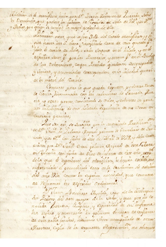 Item ID: 6561 Manuscript on paper entitled: “Addición a el manifiesto…sobre la decadencia...