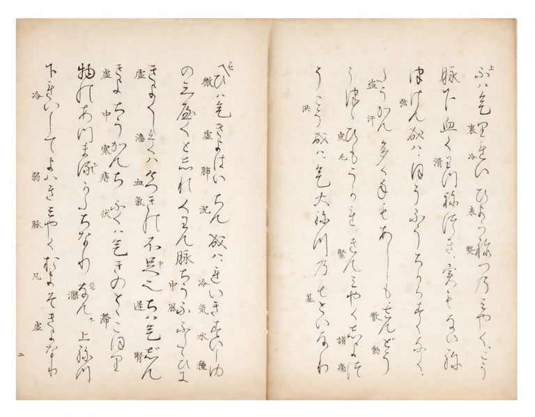 Item ID: 6842 Manuscript on paper, entitled in manuscript on first leaf “Utaibon Jushikeimyaku...