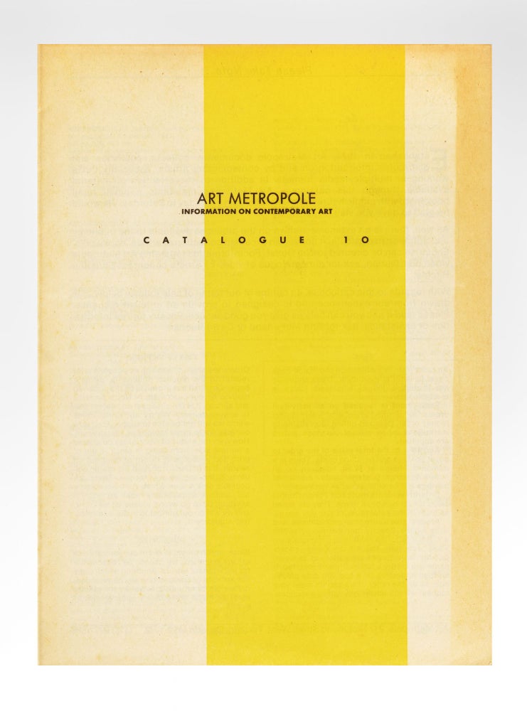 Item ID: 7137 Catalogue 10. bookseller ART METROPOLE.