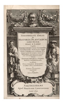 De Historia Plantarum Libri Decem, Graece & Latine. In quibus Textum Graecum variis. THEOPHRASTUS.