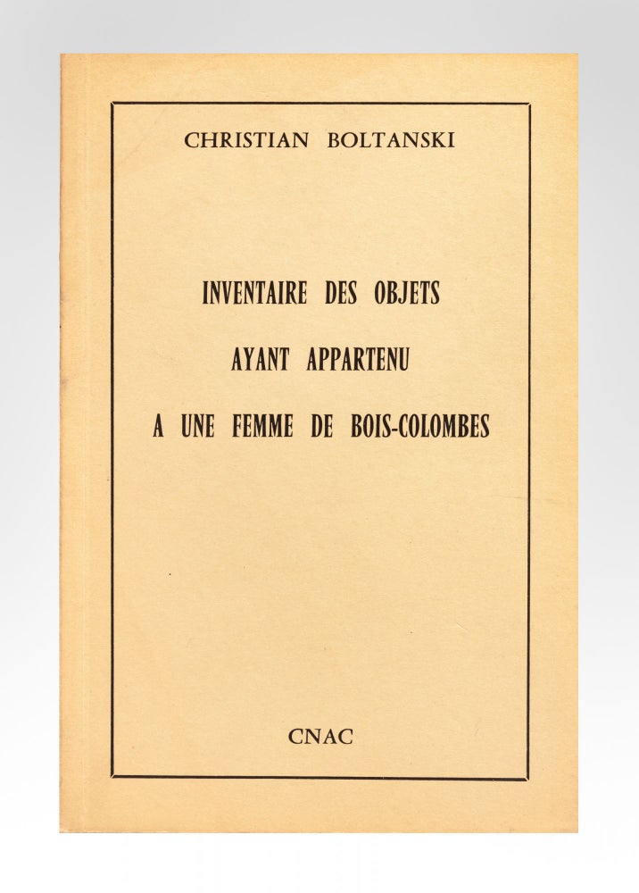 Item ID: 7357 Inventaire des Objets ayant appartenu à une Femme de Bois-Colombes. Christian...