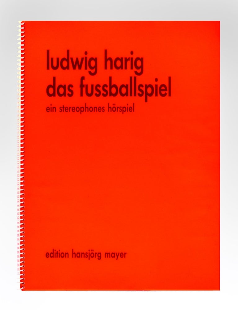 Item ID: 7535 das fussballspiel, ein stereophones hörspiel. Ludwig HARIG