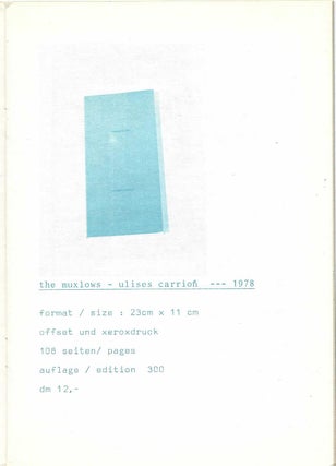 [From inside of upper wrapper]: verlagsverzeichnis/booklist, August 1978.