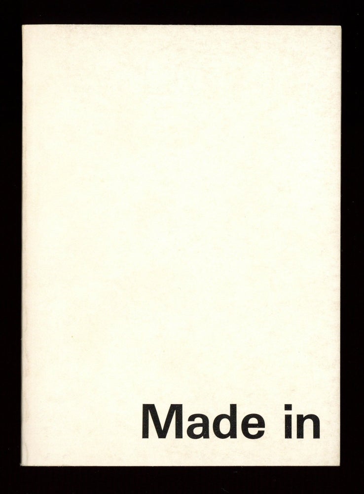Item ID: 7912 Made in Berlin…KP Brehmer, KH Hödicke, Rebecca Horn (April-June 1976). GALERIE RENÉ BLOCK.