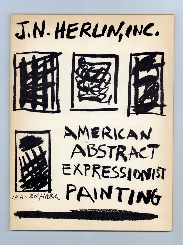 Item ID: 7941 Catalogue 7: American Abstract Expressionist Painting. Jean-Noël HERLIN,...
