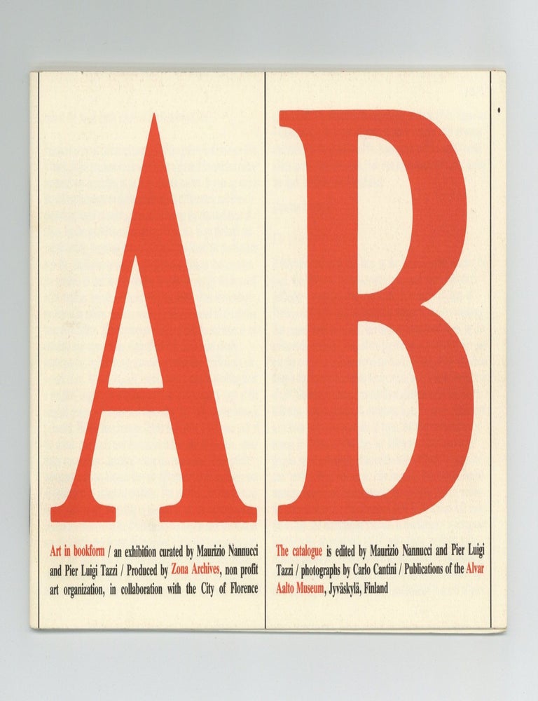 Item ID: 8064 Art in bookform (20 December 1986-25 January 1987). Maurizio NANNUCCI, Pier Luigi...