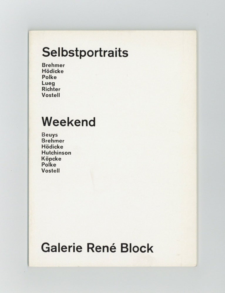 Item ID: 8109 Selbstportraits: Brehmer, Hödicke, Polke, Lueg, Richter, Vostell; Weekend: Beuys,...