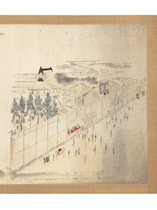 Illustrated scroll on fine paper concerned with the final Noh subscription performances, of 1848, KANJIN NOH.