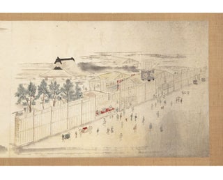 Illustrated scroll on fine paper concerned with the final Noh subscription performances, of 1848, KANJIN NOH.
