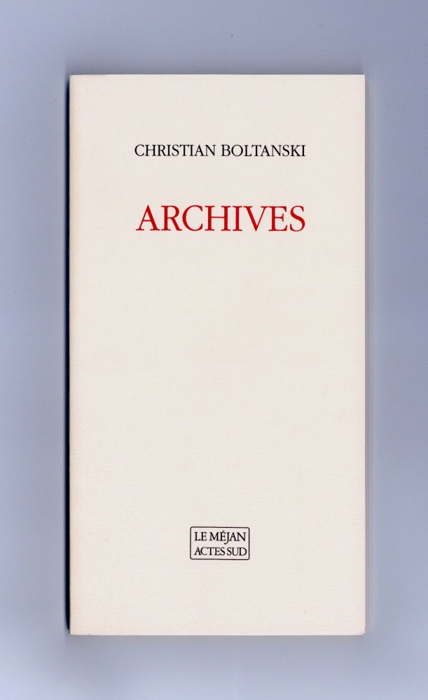 Item ID: 8209 Archives. Christian BOLTANSKI