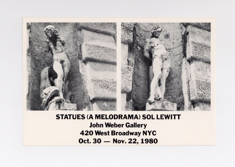 Item ID: 8251 Invitation card: Statues (A Melodrama): Sol LeWitt (30 October-22 November 1980). Sol LEWITT.