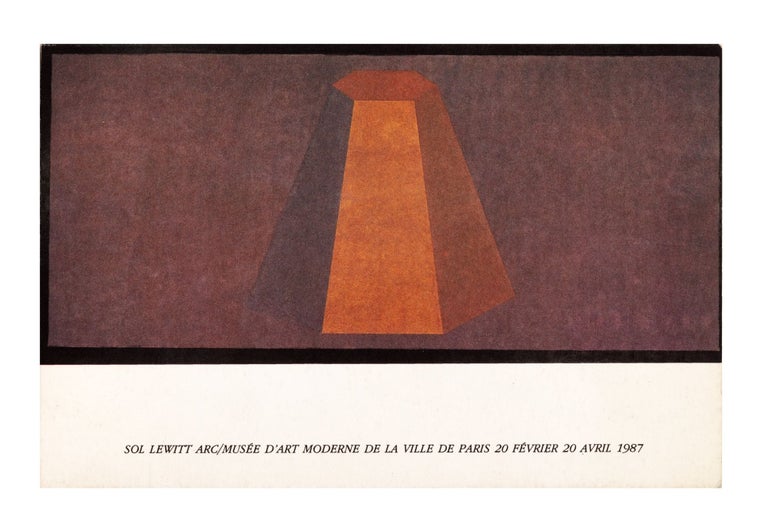 Item ID: 8261 Sol LeWitt ARC/Musée d'Art Moderne de la Ville de Paris 20 Février 20 Avril 1987. Sol LEWITT.