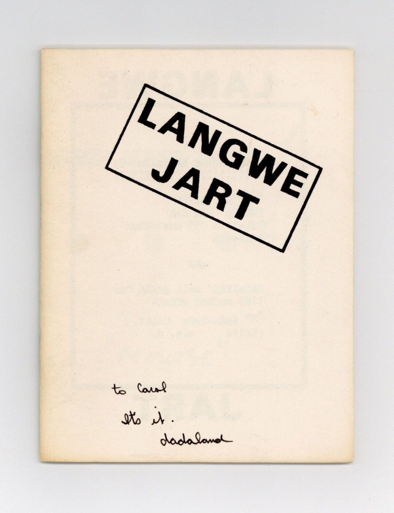 Item ID: 8440 Langwe Jart. Michael GIBBS, Bill GAGLIONE