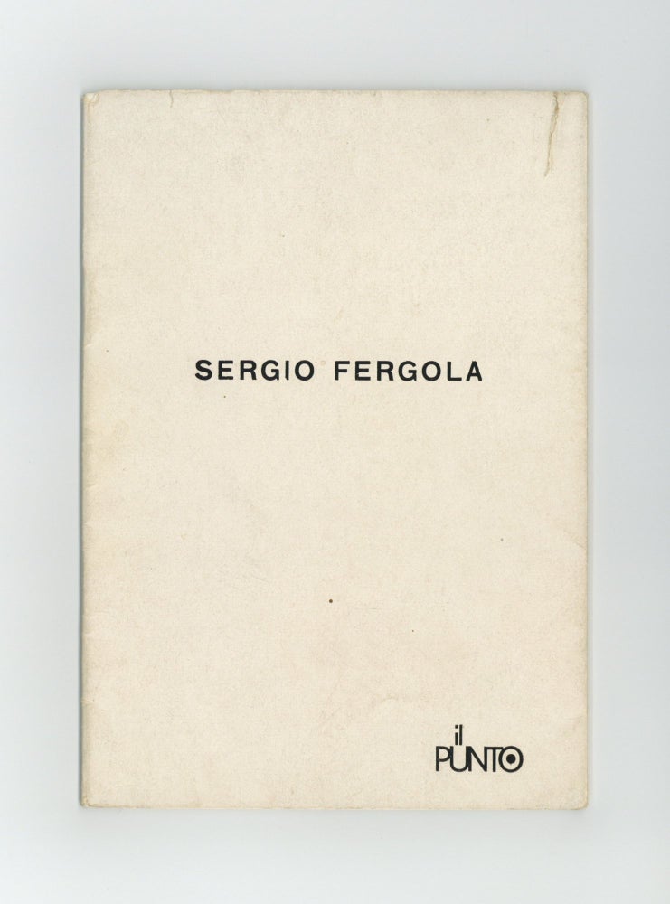 Item ID: 8477 Sergio Fergola: Mostra Personale (4-20 June 1963). Sergio FERGOLA.